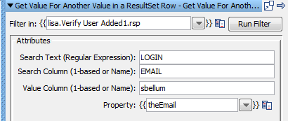 Add a Filter from a JDBC Result Set